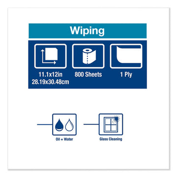 Tork® Heavy-duty Paper Wiper, 11.1" X 800 Ft, Blue freeshipping - TVN Wholesale
